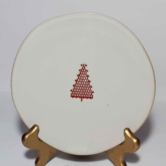 Hearth & Hand Mug and Plate Red Christmas Tree Stoneware - Picture 5 of 8